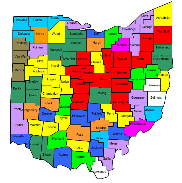 County Coalition Map - Ohio